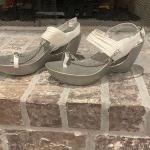 Andrew Geller wedge sandals. Size 8.